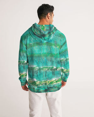 Malachite Men's All-Over Print Hoodie