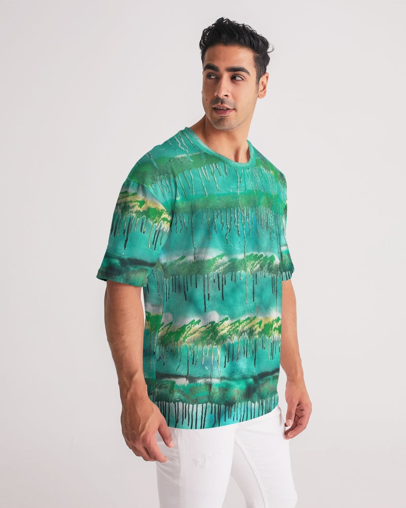 Malachite Men's All-Over Print Premium Heavyweight Tee