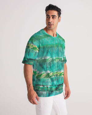 Malachite Men's All-Over Print Premium Heavyweight Tee