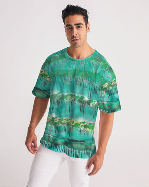 Malachite Men's All-Over Print Premium Heavyweight Tee