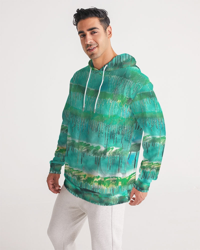 Malachite Men's All-Over Print Hoodie
