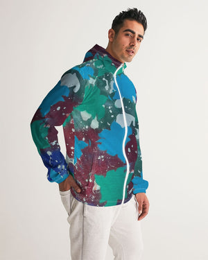 Drop leaf Men's All-Over Print Windbreaker