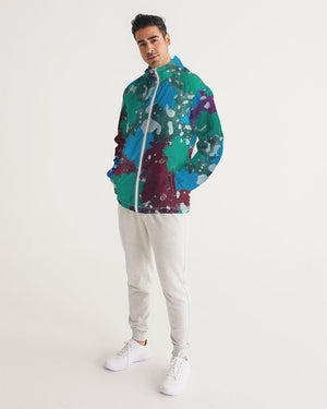 Drop leaf Men's All-Over Print Windbreaker