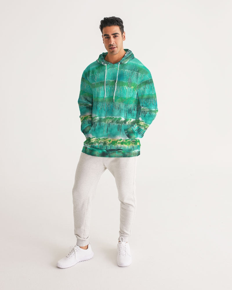 Malachite Men's All-Over Print Hoodie