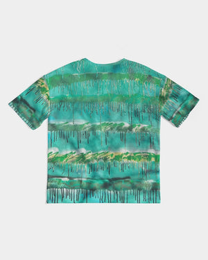 Malachite Men's All-Over Print Premium Heavyweight Tee