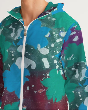 Drop leaf Men's All-Over Print Windbreaker