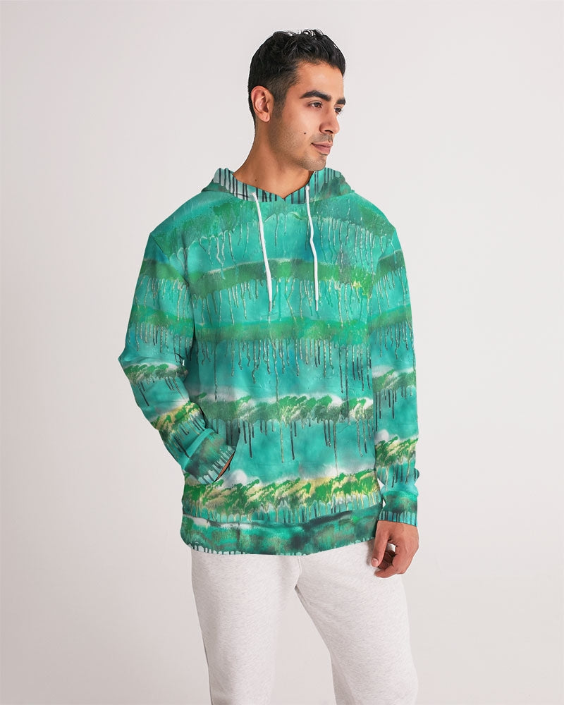 Malachite Men's All-Over Print Hoodie