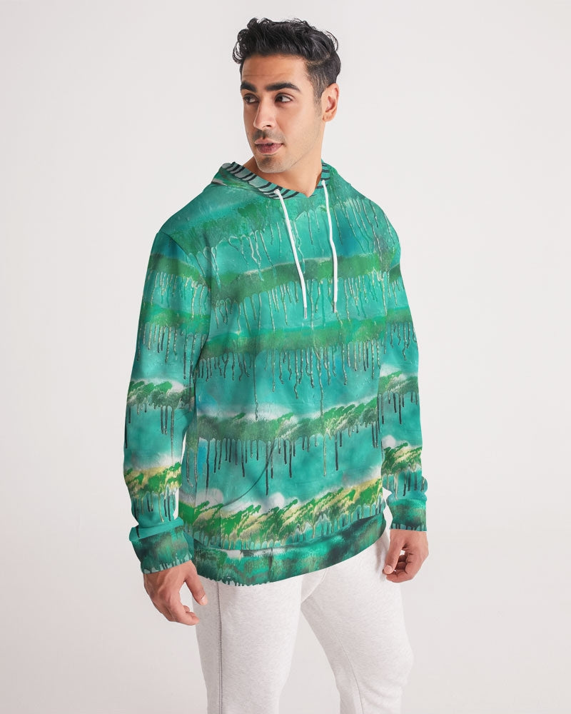 Malachite Men's All-Over Print Hoodie