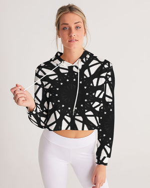 Black Hole Son Women's All-Over Print Cropped Hoodie
