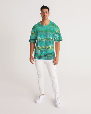 Malachite Men's All-Over Print Premium Heavyweight Tee