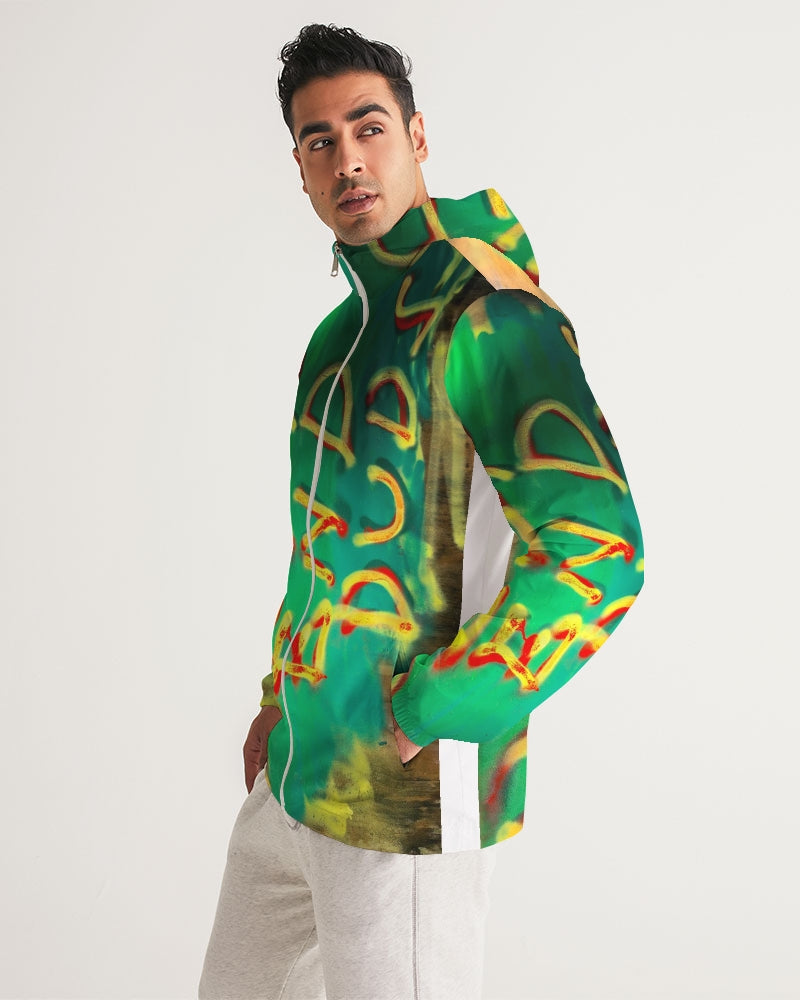 Deep end paint Men's Windbreaker