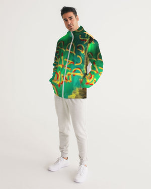 Deep end paint Men's Windbreaker