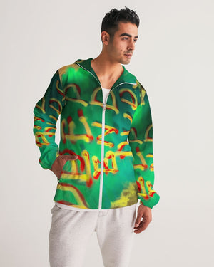 Deep end paint Men's Windbreaker