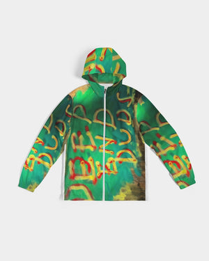 Deep end paint Men's Windbreaker