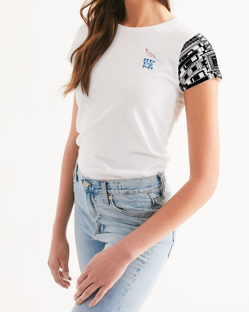 Deep End Tee: Collaborating Artist @lovingallcreation Women's Tee