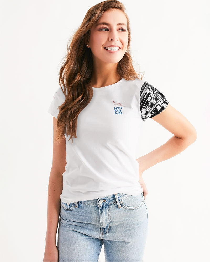 Deep End Tee: Collaborating Artist @lovingallcreation Women's Tee