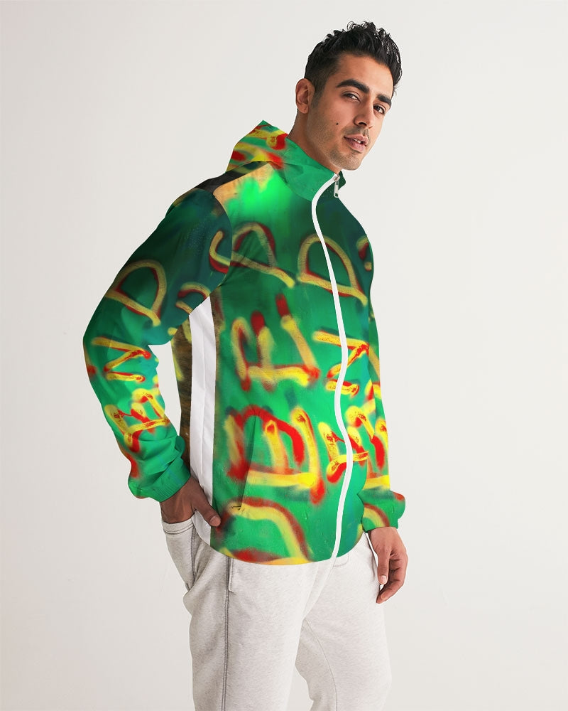 Deep end paint Men's Windbreaker
